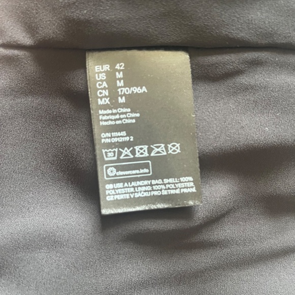 H&M STUDIO COLLECTION FLOUNCE RUFFLE WAVE  MINI COCKTAIL LITTLE BLACK DRESS - Picture 14 of 15